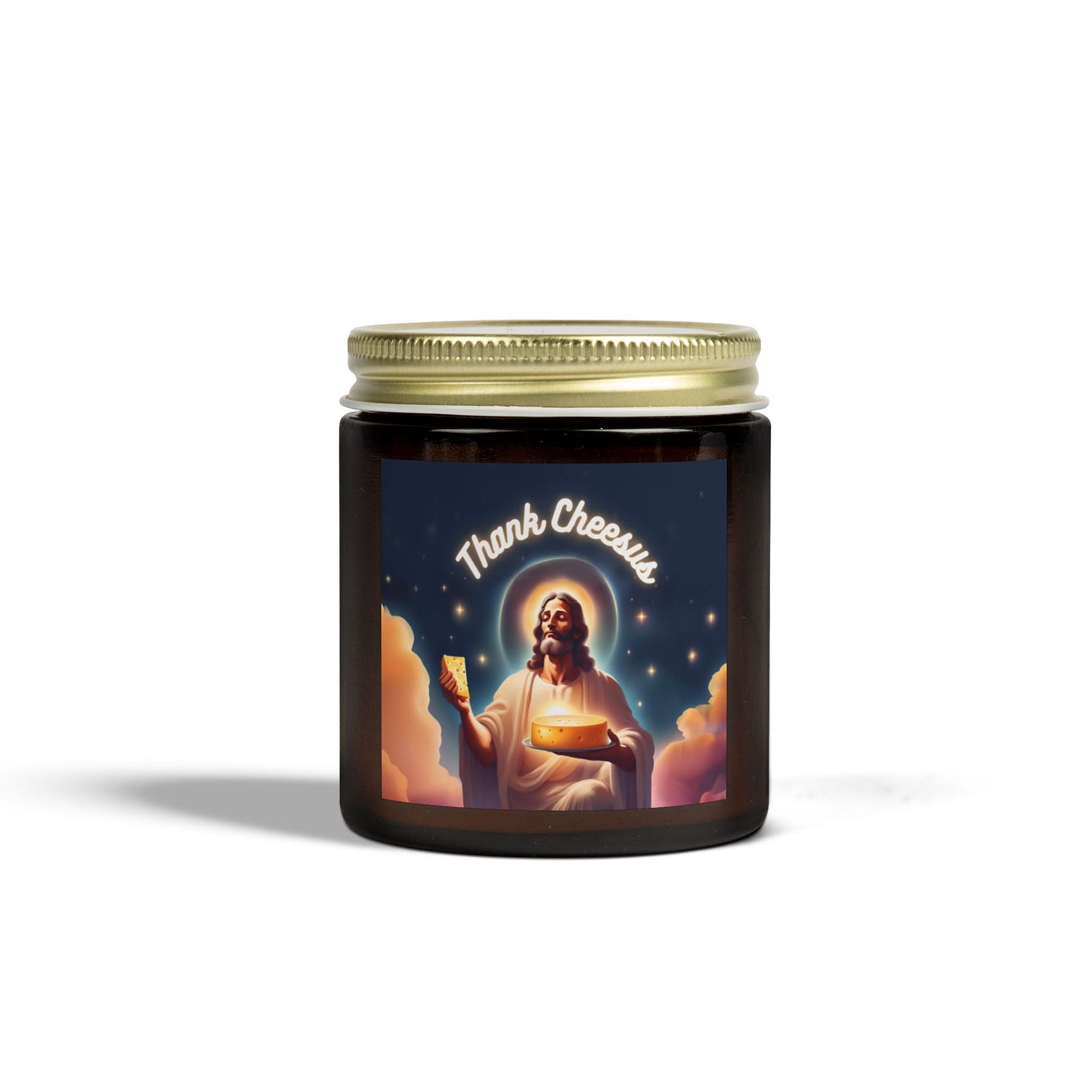 Thank Cheesus Candle – Funny Candle for Cheese Lovers – Unique Gift for Cheese Fans
